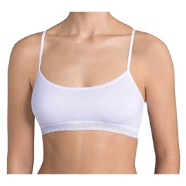 Sloggi Women's Evernew Lace Top Plain Vest, White, 12 (Manufacturer Size:M)