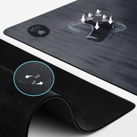 IUGA Pro Non Slip Yoga Mat, Unbeatable Non Slip Performance, Eco Friendly and SGS Certified Material for Hot Yoga, Odorless Lightweight and Extra Large Size, Free Carry Strap