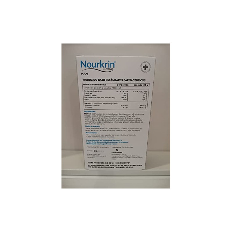 Nourkrin Man, caja con 60 tabletas