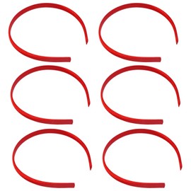 Pack of 6 x Alice Bands [Red]