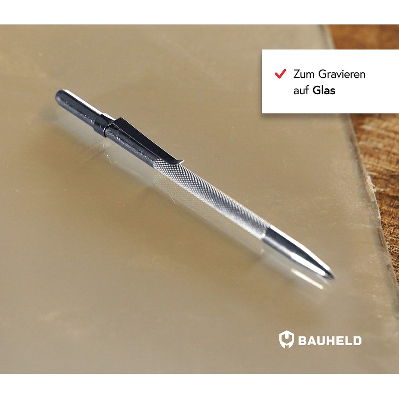 BAUHELD® Scribing Pin Metal [150 mm] - Scriber with Soldered