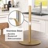 Gold Paper Towel Holder Countertop, Free-Standing Kitchen Roll Holder, Stainless
