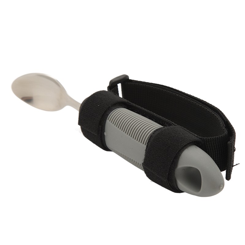 Eating Aids Spoon Stainless Steel Antislip Easy to Grip Adaptive