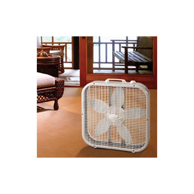 Lasko Air Circulating Box Fan 3733, White