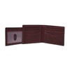 Fossil Everett Bifold With Flip ID Eggplant, Aubergine