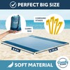 Comfy Zone Beach Blanket Extra Large Sandproof Mat with 4