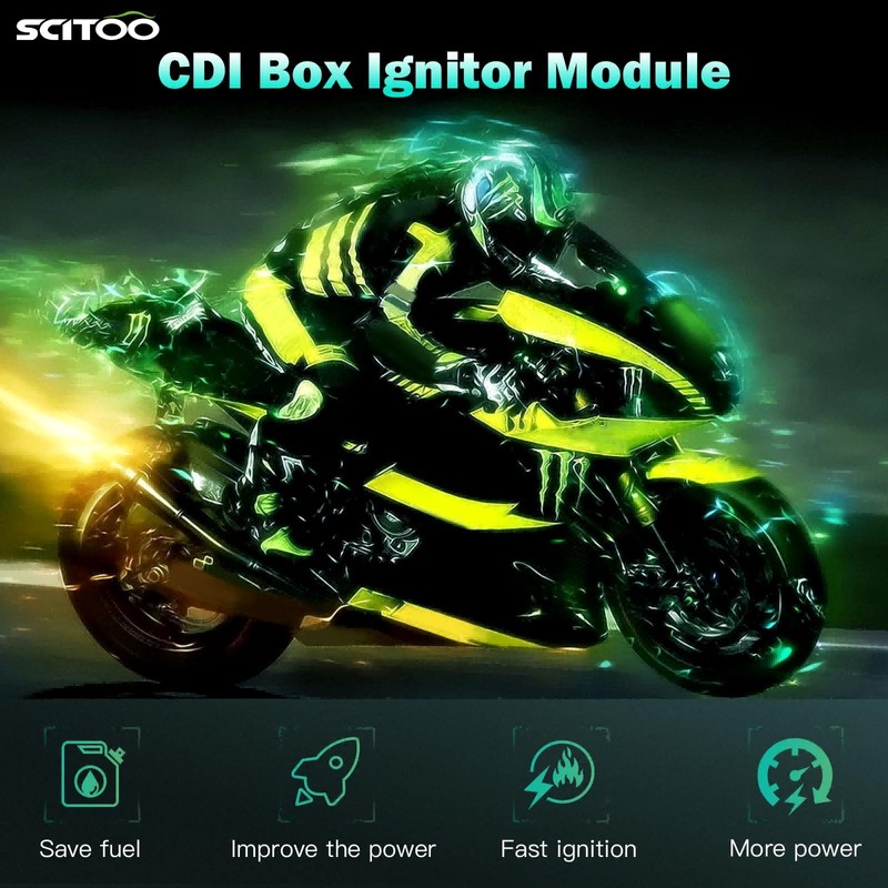 SCITOO CDI BOX Module Ignition Coil for Yamaha Warrior 350