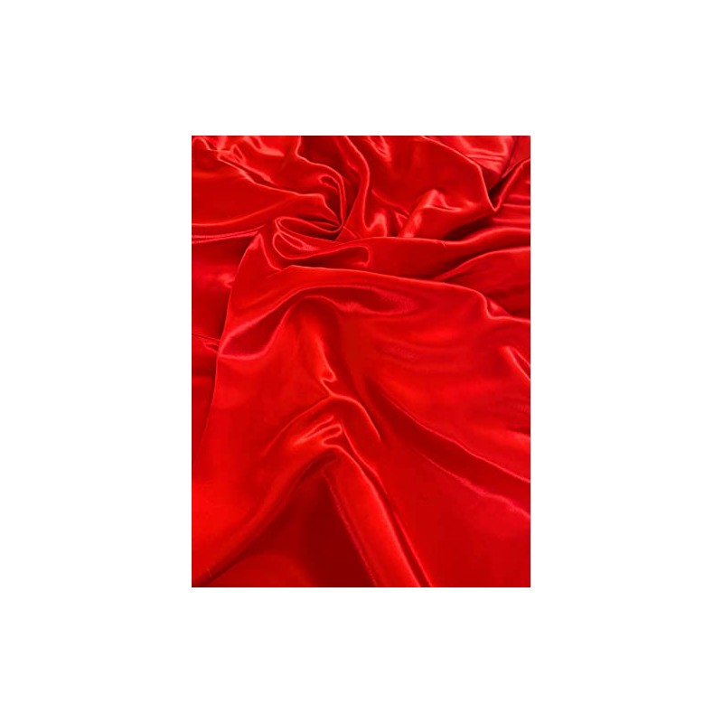 Novato Textiles Silky Satin Liquid Fabric Plain Luxury Craft Dressmaking