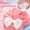 Gorro de microfibra para el cabello, suave y absorbente, de