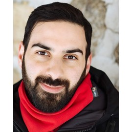 Lupa Handmade Double-Layer Fleece Neck Warmer Snoods for Men & Women - Fleece Neck Gaiter for Winter - Men & Women Thermal Snood for Skiing, Running, & Outdoor Sports (Fire Red)