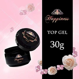 Gel Nail "Outstanding Gloss Topcoat!" Happiness Soak Off Semi Hard Top Gel 1.1 oz (30 g)
