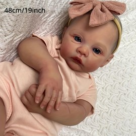 19inch Hypoallergenic Baby Doll with Lifelike Features - Gender-Neutral Toddler Learning Toy for Christmas/Birthdays | #SafePlayToys #RealisticDolls