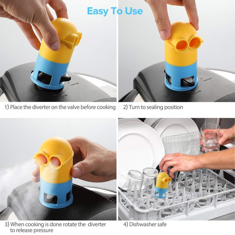 Goldlion Steam Diverter Pressure Release Accessory Compatible with Instant Pot