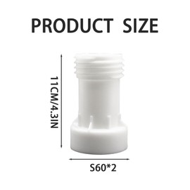 IBC Tank Zubehör,Grobgewinde IBC Verlängerung,IBC Container Zubehör,IBC Adapter S60x6 Verlängerung Distanzstück,Distanzstück Verlängerung,Für IBC Tank,Wassertank,Regenfass,Tonnageventile