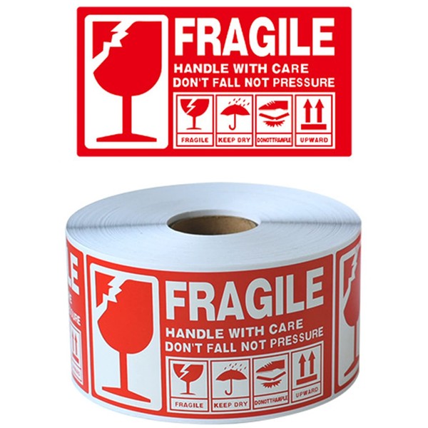 NOELAMOUR Fragile Stickers Fragile Stickers Set of 500, 5.1 x