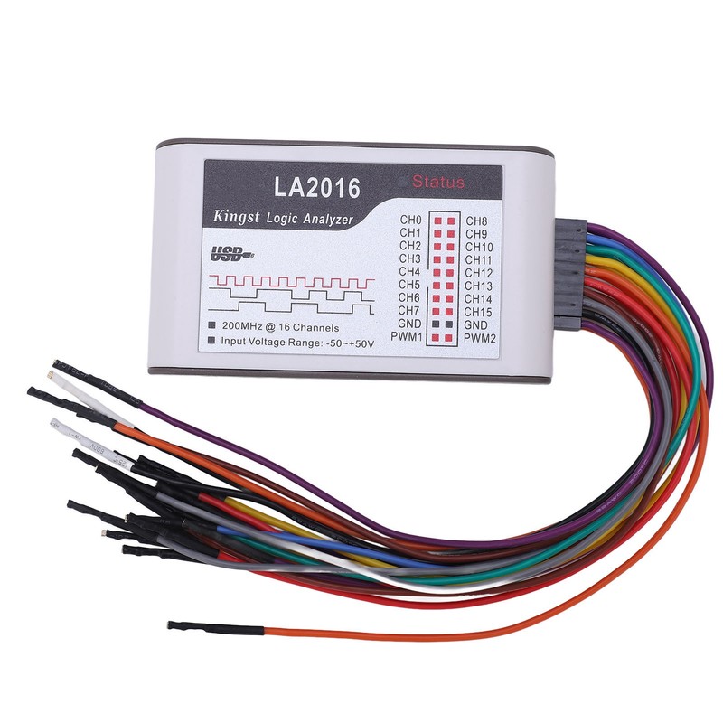 Logic Analyzer USB 16 Channels CH0‑15 200M Sampling Rate ‑50V