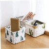 CAXUSD Desktop Storage Box Storage Basket Fabric Organiser Bin Office