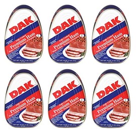 DAK Premium Ham, Fully Cooked, 16 oz. (Pack of 6)