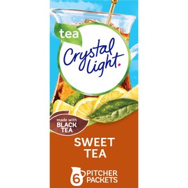 Heinz Crystal Light Sweet Tea Naturally Flavored Powdered Drink Mix, 6 ct Pitcher Packets