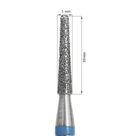 Mistero Milano Diamond Nail Drill Bit - Nail Cutter Attachments - Bits for Nail Cutter - Diamond Cutter - Foot Care - Clamp 2.34 mm - 1 Piece - Cone 2 - Length 10 mm