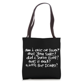 Pickleball Player Funny Sayings Bold Type Tote Bag