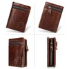 YumSur Mens Leather Wallet, Genuine Leather Wallet, RFID Blocking Men's
