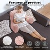 xffzroom Reading Pillow Large Bed Pillow,Backrest with Arms, Back Support