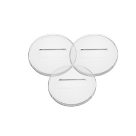 2.75" Clear Piano Caster Cups MADE IN USA for Grand Piano and Baby Grand by Musicmaide 3 pack