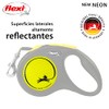 FLEXI Automatic Leash, Small (5m), Negro/Amarillo Reflejante