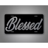 SignsAndTagsOnline.com Novelty Blessed Black And Sliver 6x12 License Plate