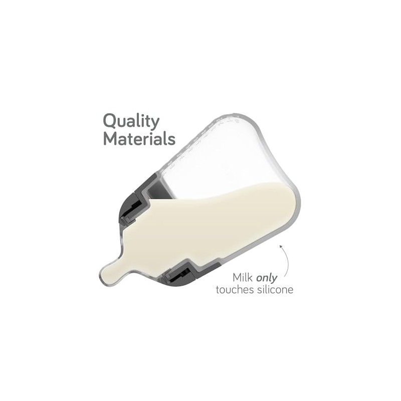 Nanobebé, Biberón de Silicón, 270 ml./ 9Oz., 3 Pack, Color