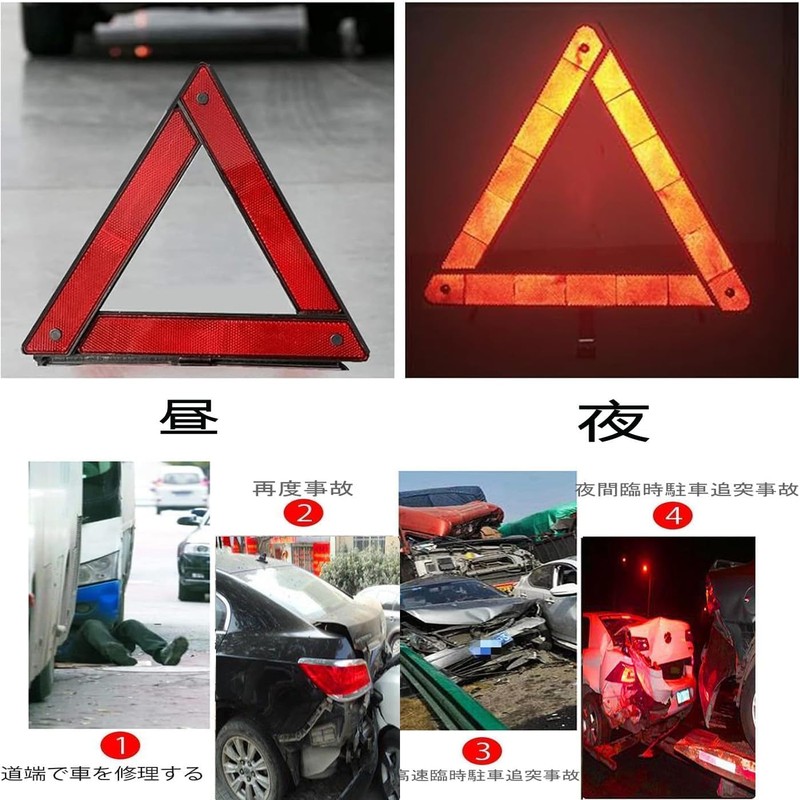HUIKKJP Triangle Display Board, Triangle Stop Board, Emergency Supplies, Triangular