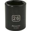 Dynamic Tools 1/2-Inch Drive 6 Point Metric, 26-Millimeter Standard Length,