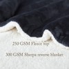 LBRO2M Sherpa Fleece Bed Blanket King Size Super Soft Fuzzy