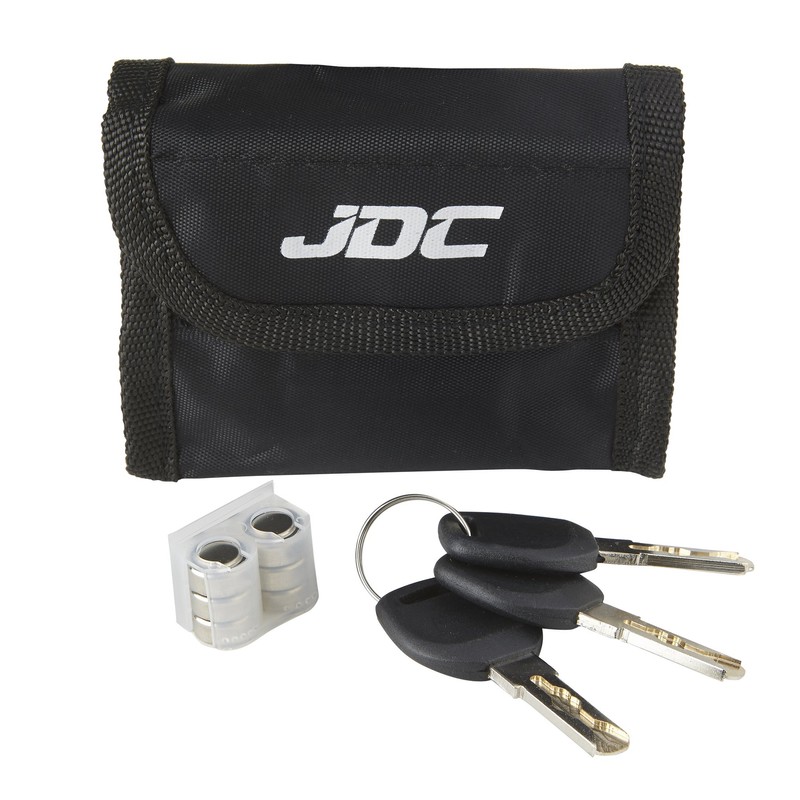 JDC Motorcycle Brake Disc Lock Alarm Jaws Chrome