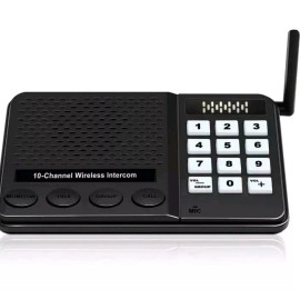 GLCONN 1 Pack 1.1 Mile Intercom Wireless for Home & Business 10 Channel 3 Privacy Code