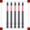 5X Bull Bits 90mm PH2 Impact Screwdriver Bits Set –