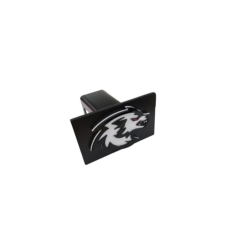 Wolf Head Metal Trailer Hitch Cover for 2'' Towing Rear