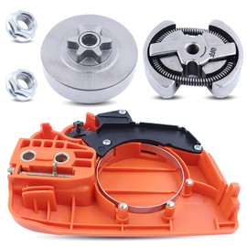 Chainsaw Chain Brake Assembly & 3/8-6T Sprocket Clutch Drum Assembly Kit for Husqvarna 235 236 240 235E 240E 236E Chainsaws, Clutch Sprocket Side Cover Rep 525628901 545071103 Clutch # 530047061