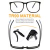 SHEEN KELLY TR90 Blue Light Oversized Safety Glasses Men Women