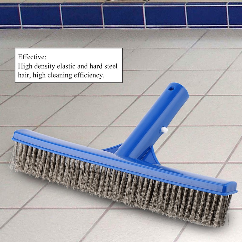 10in Swimming Pool Steel Brush Bottom Walls Cleaning Supplies for
