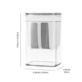 Greek Yogurt Strainer, 1100ml Multi Yoghurt Maker Strainer with Fine Mesh Bag & Lid for Thick Greek Yogurt, Soybean Milk, Kefir, Berries, Soup, Fruit Juice, Coffee