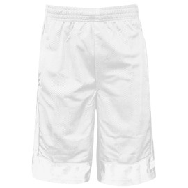 Shaka Wear Pantalones cortos de baloncesto para hombre, de malla, para entrenamiento, gimnasio, deportes, correr, atlético, con bolsillos, regular, grande, S ~ 5XL, Blanco, 2X