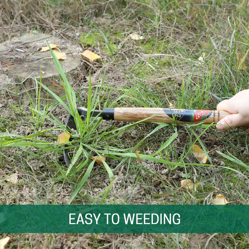 ZELARMAN Japanese-Style Weeding Sickle/Hand Hoe, Sickle Garden Hand Weeder Tool