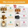 UOFUS Gold Sunburst Semi Flush Mount Ceiling Light Fixture with
