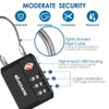 2 Pack TSA Approved Travel Luggage Locks, Cable Combination Lock