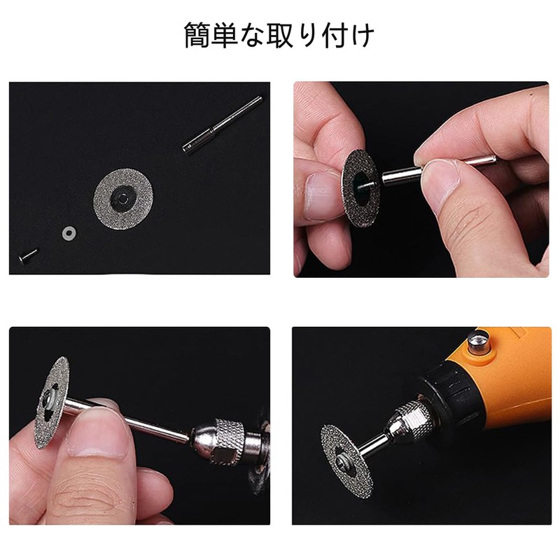 Aurooooa Mini Diamond Cutter, Diamond Cutting Disc, Diamond Bit Blade