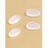 Kygear 2 Pairs Clear Silicone Replacement Nose Piece Compatible with