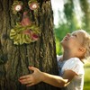 Relaxdays Tree Face Old Man, 3 Pieces, Weatherproof Artificial Stone,