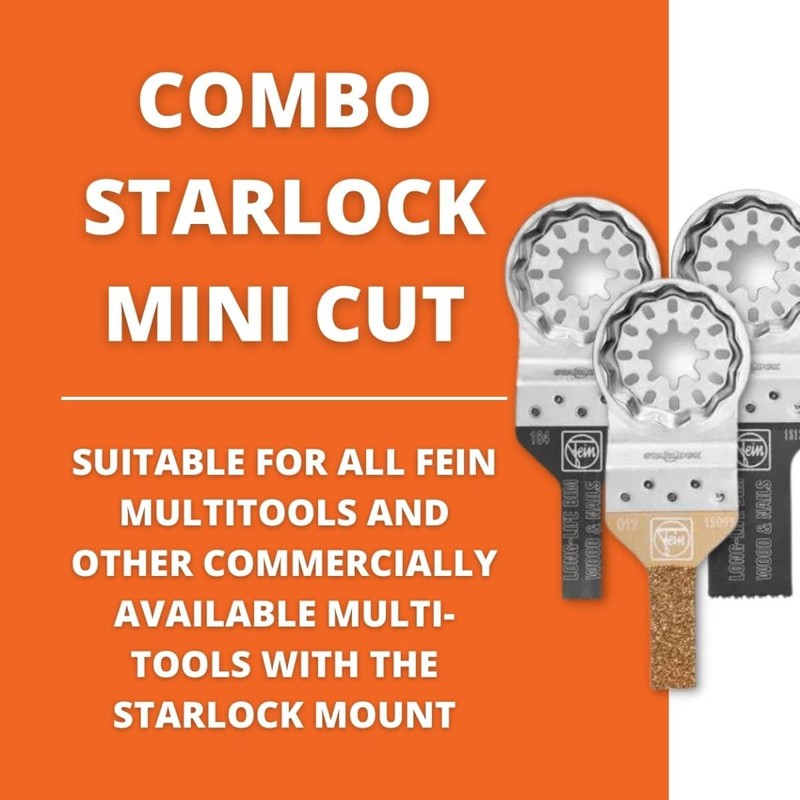 Fein Combo Starlock Mini Cut Saw Blade Set - 3-Piece